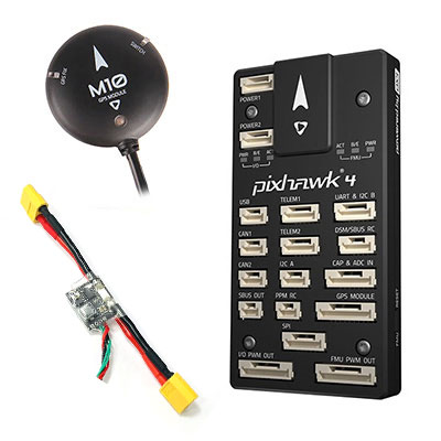 [ܼ] 20034 [Holybro] Pixhawk4 + GPS + ȣȯ Ŀ  Combo Package Ƚȣũ4 (öƽ ̽ ver)