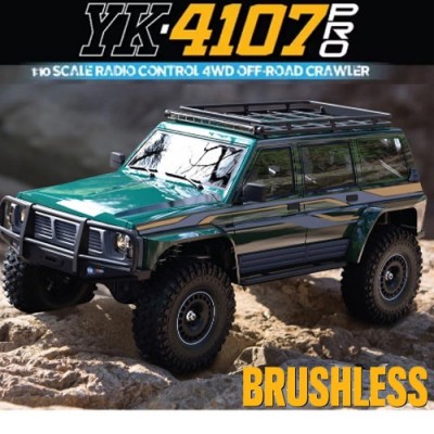 [ܼ] YK4107 Brushless [YK HOBBY] 2025 ֽ (YK4107 귯ø) 1:10 YK4107 Pro 4WD LCG 2 SUV Trial  Ʈ̾ RTR