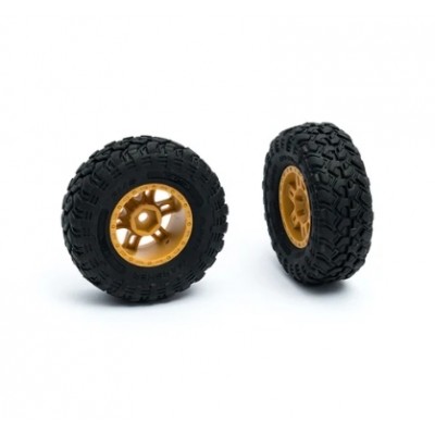 [ܼ] C3482 [ROC HOBBY] FCX24M Defender 110/90 Wheel Assembly Set