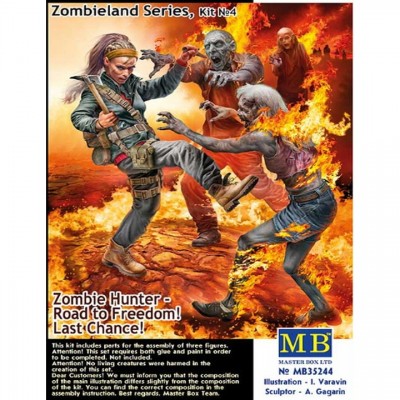 [ܼ] CM35244 [MasterBox] CM35244 1/35 Zombieland Series Kit No. 4 Road to Freedom. Zombie Hunter