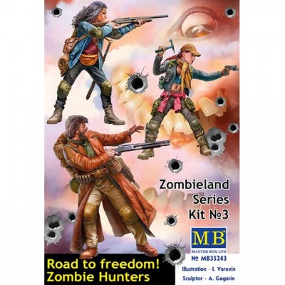 [ܼ] CM35243 [MasterBox] CM35243 1/35 Zombieland series Kit No. 3 Road to freedom. Zombie Hunters.