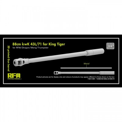 [ܼ] CRM2097 [RFM] CRM2097 1/35 88mm kwK 43L/71 barrel for King Tiger(RFM,Dragon,Meng,Trumpeter)