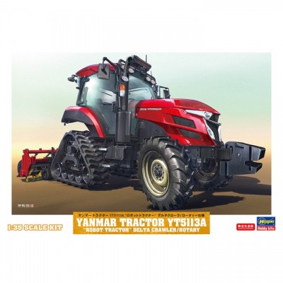 [ܼ] BH66112 [Hasegawa] BH66112 1/35 Yanmar Tractor YT5113A Robot Tractor Delta Crawler/Rotary Specification