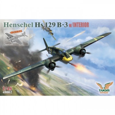 [ܼ] BT48002 [Takom] BT48002 1/48 Henschel Hs129 B-3 w/INTERIOR