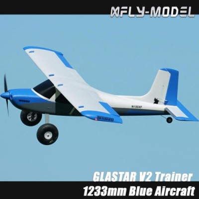 [ܼ]  XFLY GLASTAR V2 Trainer 1233mm Blue PNP - 