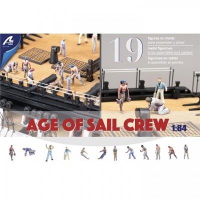 [ܼ] BA22900F2 [Artesania-Latina] BA22900F2 1/84 Metal Figurines for Ships: Sailors (1700-1815) - Set of 19