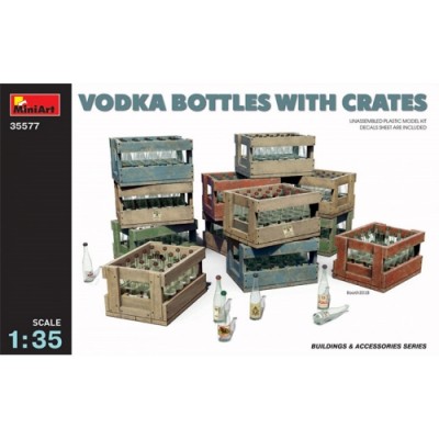 [ܼ] BE35577 [Miniart] BE35577 1/35 Vodka Bottles with Crates