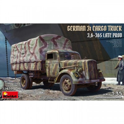 [ܼ] BE35459 [Miniart] BE35459 1/35 German 3t Cargo Truck 3,6-36S LATE PROD