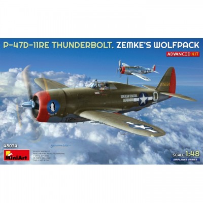 [ܼ] BE48034 [Miniart] BE48034 1/48 P-47D-11RE Thunderbolt ZEMKES WOLFPACK - ADVANCED KIT