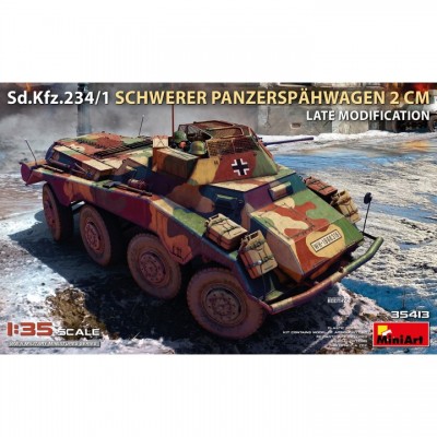 [ܼ] BE35413 [Miniart] BE35413 1/35 Sd.Kfz.234/1 Schwerer Panzerspahwagen (2 cm). Late Mod