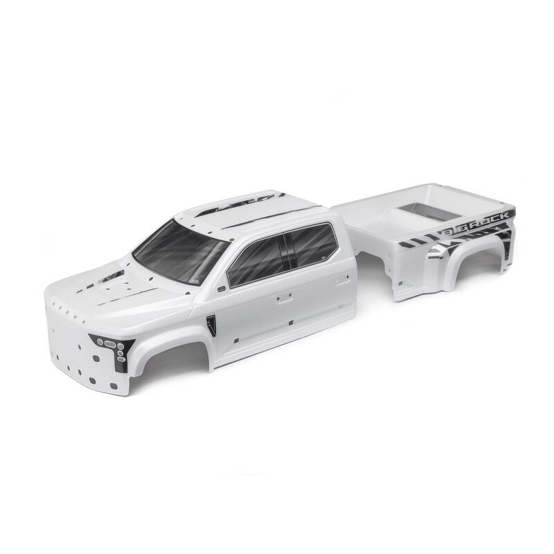 [ܼ] ARA411028 [ARRMA] ARA411028 BIG ROCK 6S BLX Painted Decaled Trimmed Body, White