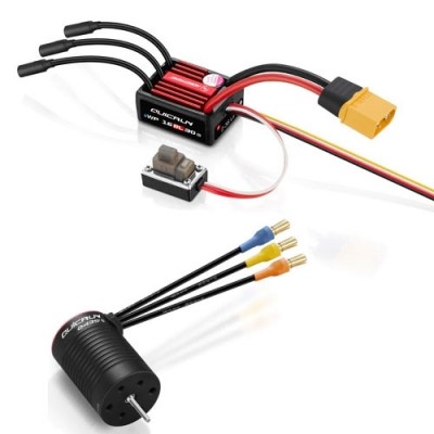 [ܼ] 30110001 30404004 [HOBBYWING] (1/16 ,1/18   ӱ Ʈ)QUICRUN WP 16BL30 G2 QUICRUN-2435SL-4500KV-BLACK-G3 