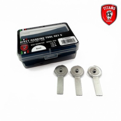 [ܼ] CGTTH064 [Titan Merchandise] CGTTH064 RivetMakerToolSet scales 1:32/1:24 3 wheels diam.15mm x mm 1.20/1.25/1.50