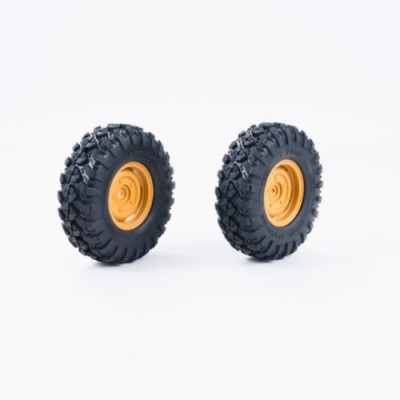 [ܼ] C3929 [ROC HOBBY] FCX10 Range Rover/Defender Wheel Assembly 1 Pair (25 Degrees)