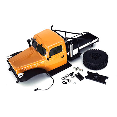 [ܼ] AT-Bodyset-Y [ROC HOBBY] 1:10 Atlas 4x4 ٵ Ʈ Yellow ( ̴ )