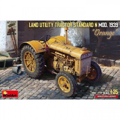 [���ܼ�] BE38098 [Miniart] BE38098 1/35 Land Utility Tractor Standard N Orange MOD. 1939