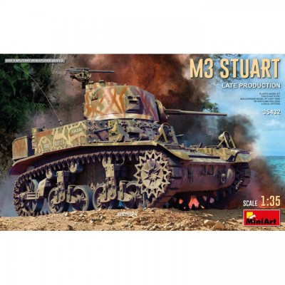 [���ܼ�] BE35432 [Miniart] BE35432 1/35 M3 Stuart Light Tank. Late Prod