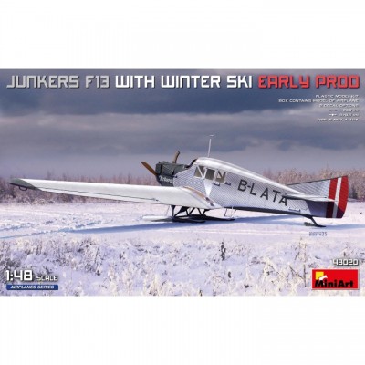 [ܼ] BE48020 [Miniart] BE48020 1/48 Junkers F13 with Winter Ski. EARLY PROD