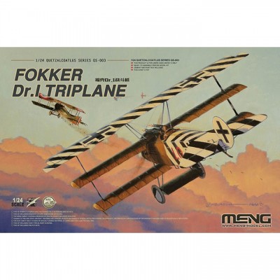 [ܼ] CEQS-003 [Meng] CEQS-003 1/24 Fokker Dr.I Triplane