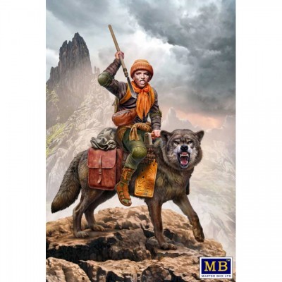 [���ܼ�] CM24086 [MasterBox] CM24086 1/24 Post-apocalyptic series. The Last Bridge. Kit No. 8. Clan of Wolves