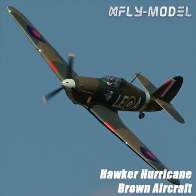 [���ܼ�]  XFLY Hawker Hurricane 1200mm Brown Warbird Aircraft PNP