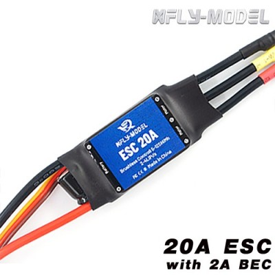 [���ܼ�]  XFLY 20A ESC with 2A BEC 2-4S �귯������ ���ӱ�
