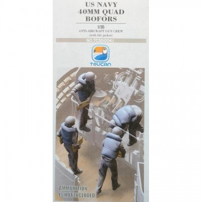 [���ܼ�] CZTC3D004J [TOUCAN] CZTC3D004J 1/35 US NAVY 40MM QUAD BOFORS ANTI-AIRCRAFT GUN CREW