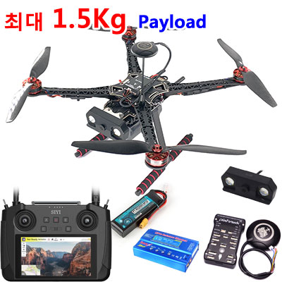 [���ܼ�]  S500 ����/������ ��� �����Ʈ ��� + �Ƚ�ȣũ + GPS + SIYI MK15 HD ī�޶� + �����͸�ũ �ۼ��� ��ȭ�� ������ ���� Ǯ�� (�ִ� 1.5kg ���̷ε�)