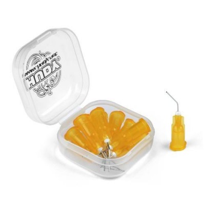 [���ܼ�] 106911 [HUDY] 106911 Glue Tip Needle 0.3mm Orange - Bent (10)