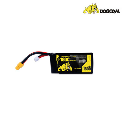 [���ܼ�]  DOGCOM Pro 6�� 22.2V 1600mAh 180C ��Ƭ������ ���͸� - XT60