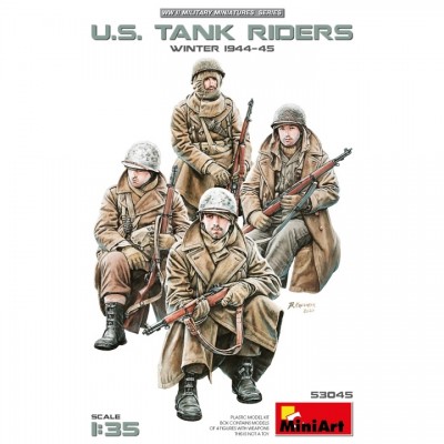 [���ܼ�] BE53045 [Miniart] BE53045 1/35 U.S. Tank Riders (Winter 1944-45)