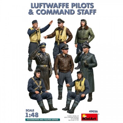 [���ܼ�] BE49026 [Miniart] BE49026 1/48 Luftwaffe Pilots and Command Staff