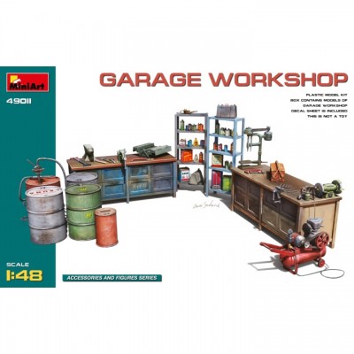 [���ܼ�] BE49011 [Miniart] BE49011 1/48 Garage Workshop