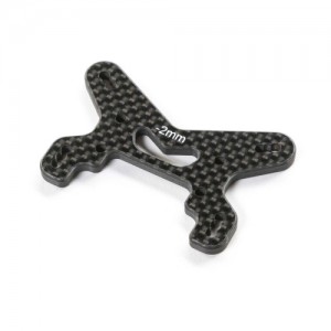 [TLR Racing] TLR-1306 Carbon Front Shock Tower, -2mm: 22X-4 2.0 