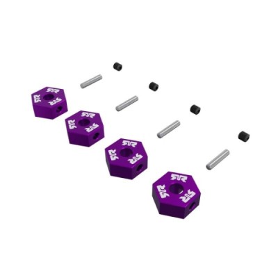 [���ܼ�] ARA-3117 [ARRMA] ARA-3117 12mm Metal Wheel Hex Set (4), Purple