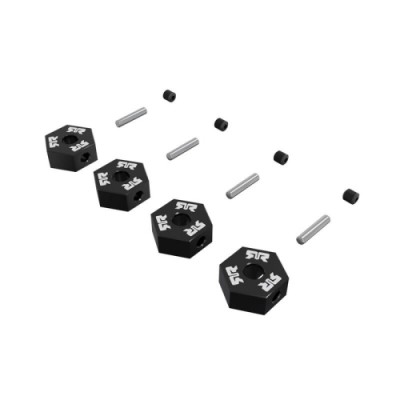 [���ܼ�] ARA-3276 [ARRMA] ARA-3276 12mm Metal Wheel Hex Set (4), Blac