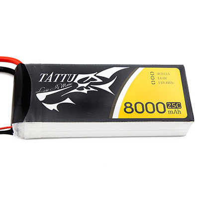 [���ܼ�]  [TATTU] 14.8V 8000mAh 25C ��Ƭ������ ���͸� (XT60Ŀ����)