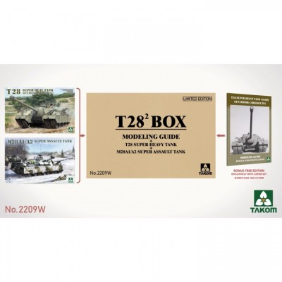 [���ܼ�] BT2209W [Takom] BT2209W 1/35 T28 Box set - T28 M28A1/A2 tank Guide book