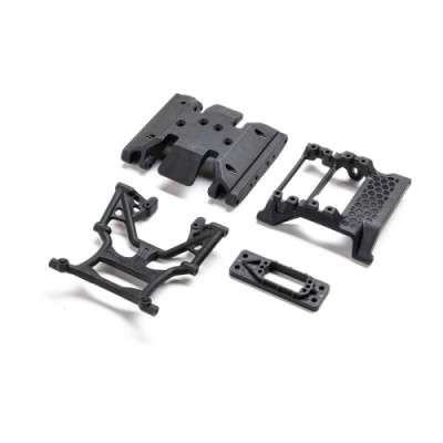 [���ܼ�] AXI-3001 [Axial] AXI-3001 Servo Mount, Skid, Cross Members: SCX10 III HP