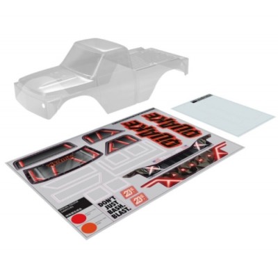 [���ܼ�] ARA-2870 [ARRMA] ARA-2870 QUAKE Clear Body (Inc Decals/Window Masks)