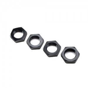 [TEAM LOSI] LOS-3677 Wheel Nut, Black (4): ALL 5IVE 