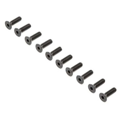 [���ܼ�] LOS-4014 [TEAM LOSI] LOS-4014 Flat Head Screws, M4 x 12mm STL (10)