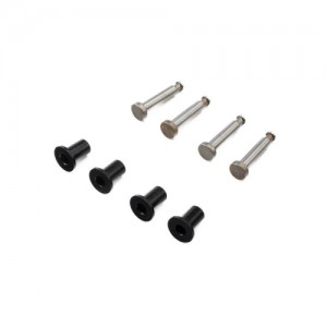 [TEAM LOSI] LOS-3650 Front King Pins & Arm Bushings, Steel: ALL 5IVE 