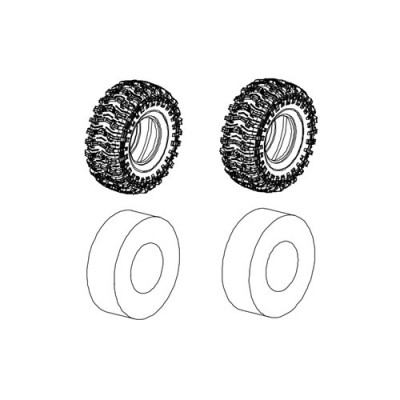 [���ܼ�] YK26019 [YK HOBBY] YK26019 Tire with inner forms