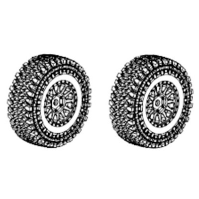 [���ܼ�] YK80060 [YK HOBBY] YK80060 Tyre&Wheel (Glued 2pcs)