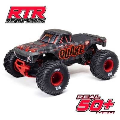 [���ܼ�] ARA3537T1 [ARRMA] 1/10 QUAKE 223S DSC 2WD RTR Brushless Monster Truck, Red