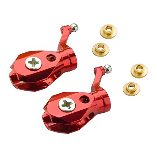 [���ܼ�] MHEMCPX002 [MH] Precision CNC Aluminum Main Blade Grip Set (Red) for Blade mCP-X �ɼǺ�ǰ
