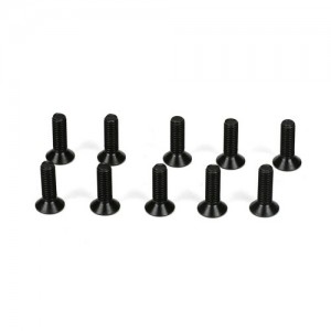[TLR Racing] Flathead Screws, M3x10mm (10) 