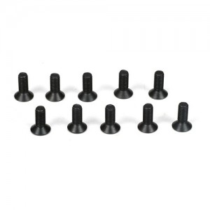[TLR Racing] Flathead Screws, M3x8mm (10) 