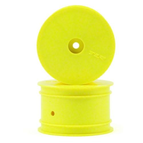 [���ܼ�] TLR7101 [TLR Racing] Team Losi Racing Rear 1/10 Buggy Wheel (Yellow) (2) (TLR 22/22 3.0/22-4 2.0)